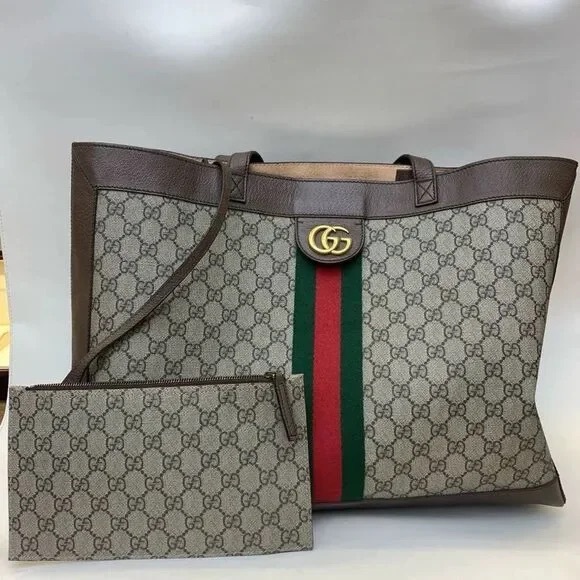 Gucci Dresses & Skirts - Gucci Brown and Green Tote Bag